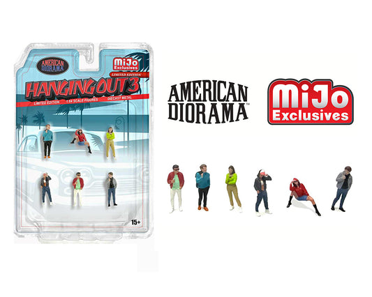 American Diorama 1:64 Figures Hanging Out 3 Figures Set – MiJo Exclusive