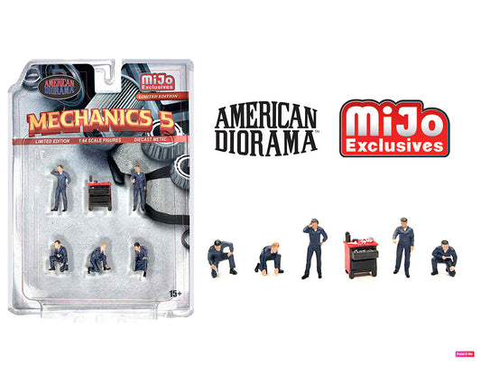 American Diorama 1:64 Figures Mechanics 5 – MiJo Exclusives - House of Cars Virginia
