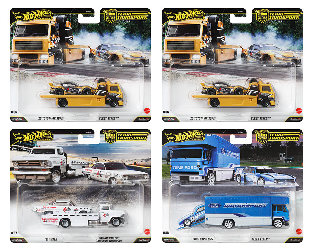 (Preorder) Hot Wheels 1:64 Team Transport 2025 J Case Assortment - House of Cars Virginia