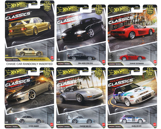 (Preorder) Hot Wheels 1:64 Car Culture 10th Anniversary 2026 Set of 5 – Modern Classics Assortment