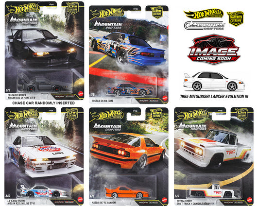 (Preorder) Hot Wheels 1:64 Car Culture 2027 A Release – Mountain Drifters Set of 5 cars