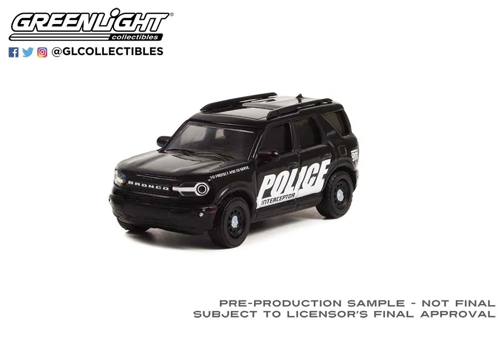 1:64 2021 Ford Bronco Sport – Police Interceptor Concept Greenlight - House of Cars Virginia