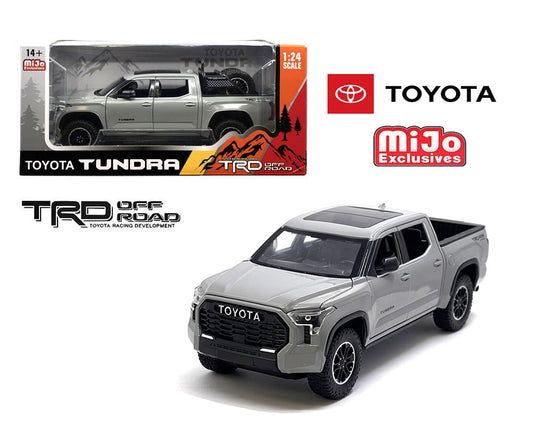 MiJo Exclusives 1:24 2023 Toyota Tundra TRD Off-Road 4×4 – Cement Grey Jada - House of Cars Virginia