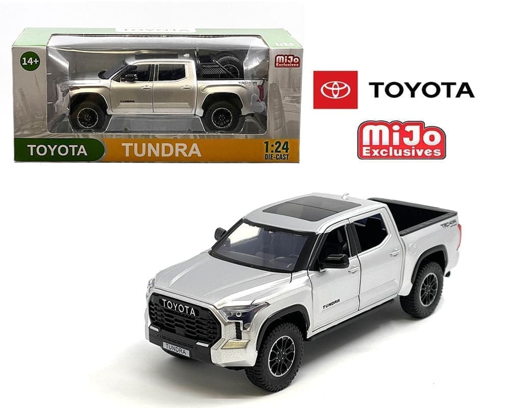 MiJo Exclusives 1:24 2023 Toyota Tundra – Silver Jada - House of Cars Virginia