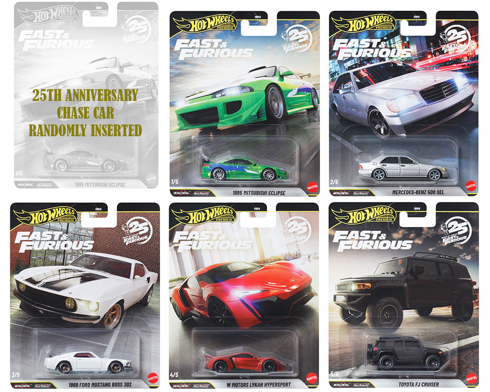 (Preorder) Hot Wheels 1:64 Fast & Furious 25Th Anniversary Premium 2026 N Assortment - House of Cars Virginia