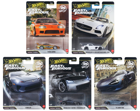 (Preorder) Hot Wheels 1:64 Fast & Furious 25Th Anniversary Premium 2026 R Assortment Case of 10
