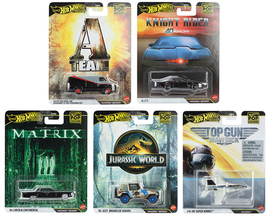 (Preorder) Hot Wheels 1:64 Pop Culture U Case 2027 Assortment Set of 5 cars