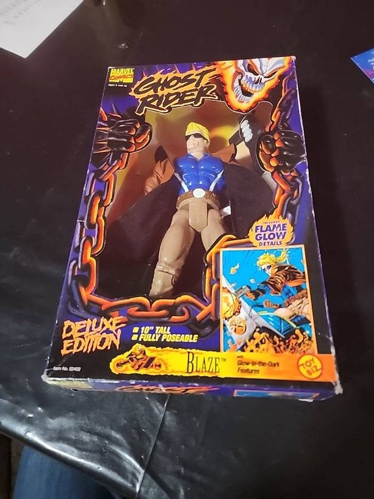 Ghost Rider Deluxe Edition Marvel Blaze Action Figure 10" by Toy Biz New In Box - House of Cars Virginia