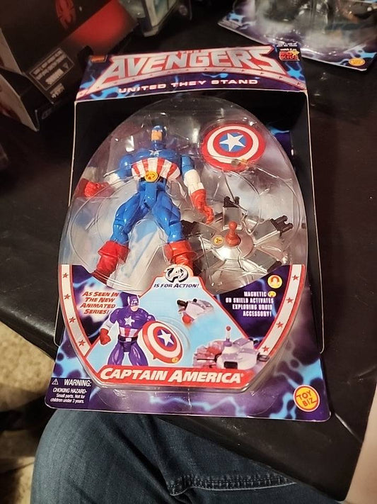 Captain America The Avengers Action Figure Toy Biz 1999 Brand NEW Sealed - House of Cars Virginia