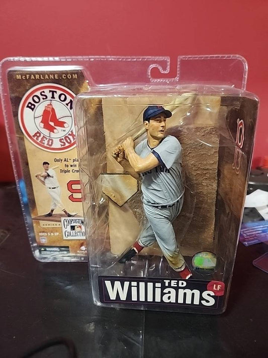 McFarlane Cooperstown Collection Series 4 MLB Ted Williams Gray Jersey Variant - House of Cars Virginia