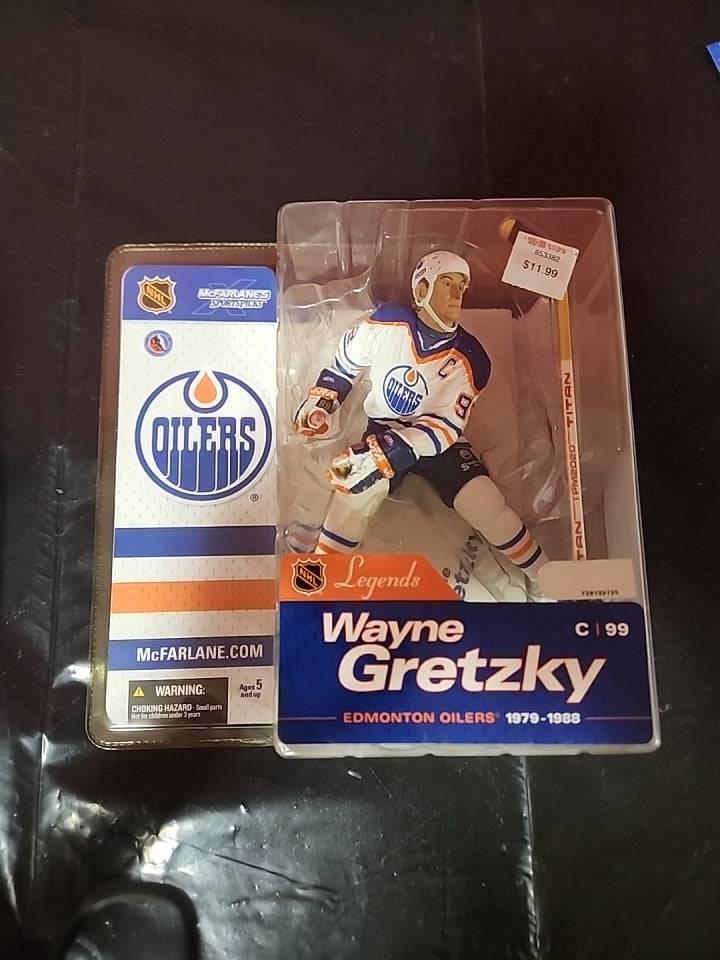 Wayne Gretzky McFarlane Sports Picks Series 1 Figure Edmonton Oilers Blue SEALED - House of Cars Virginia