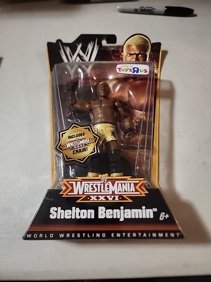 WWE WrestleMania XXVI Shelton Benjman Toys R Us Exclusive Figure New NIP 2010 - House of Cars Virginia