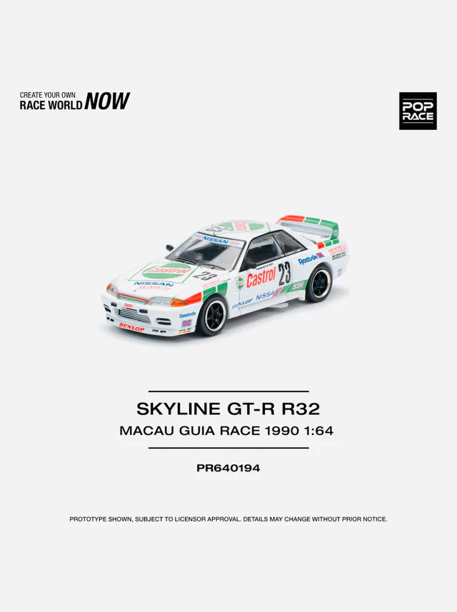 POP Race PR640194 GT-R R32 MACAU GUIA RACE 1990 WINNER - House of Cars Virginia