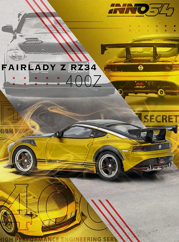 INNO64 1:64 TOP SECRET Nissan Fairlady Z (RZ34) – Gold