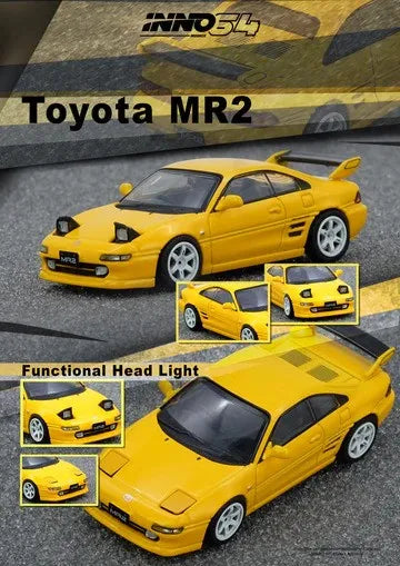 Inno64 Toyota MR2 (SW20) - Yellow