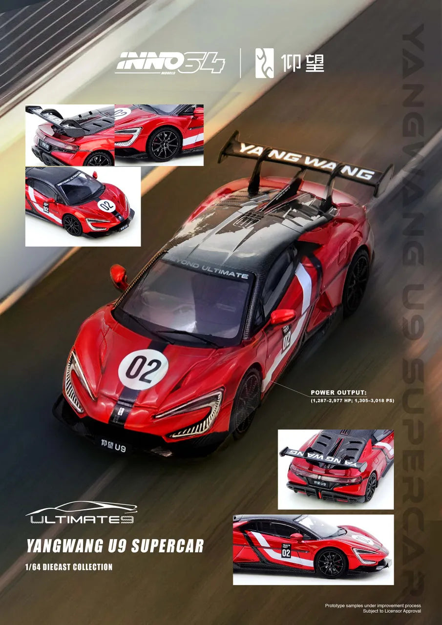 INNO64 1:64 YANGWANG U9 Nurburgring Test Car 2025 “World Fastest EV"