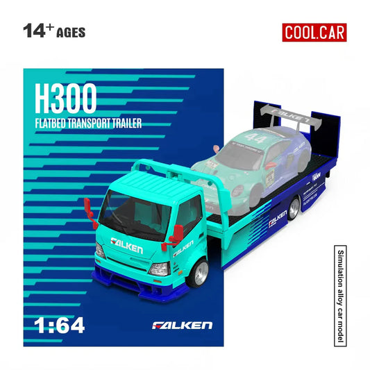 Cool Car 1:64 Hino H300 Transport Trailer - Falken Livery C