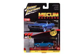 1:64 1971 Plymouth Cuda Convertible – Blue Johnny Lightning - House of Cars Virginia