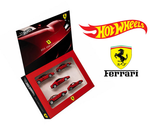 (Preorder) Hot Wheels 1:64 Silver Series Ferrari 80th Anniversary 5 Pack