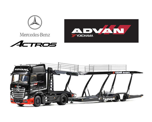(Preorder) GCD 1:64 Mercedes-Benz AMG Actros Auto ADVAN Yokohama Transporter