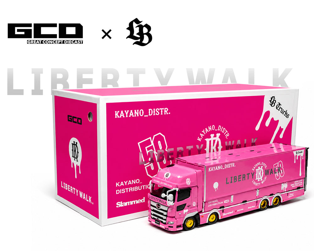 GCD 1:64 LBWK HINO700 LB Truck -Pink – Special Edition
