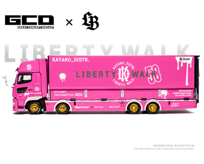 GCD 1:64 LBWK HINO700 LB Truck -Pink – Special Edition