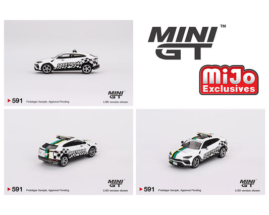 Mini GT 1:64 Lamborghini Urus 2022 Macau GP Official Safety Car