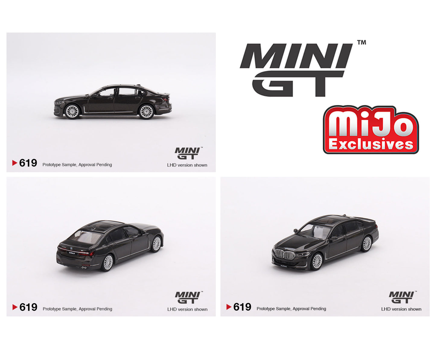 Mini GT BMW Alpina B7 xDrive 1:64 – Dravit Grey Metallic #619