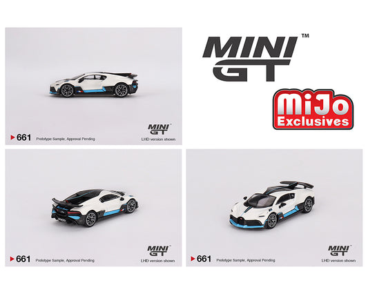 Mini GT 1:64 Bugatti Divo – White –
