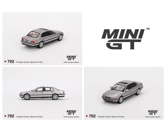 Mini GT 1:64 BMW 750IL – Aspen Silver Metallic – Mijo Exclusives - House of Cars Virginia