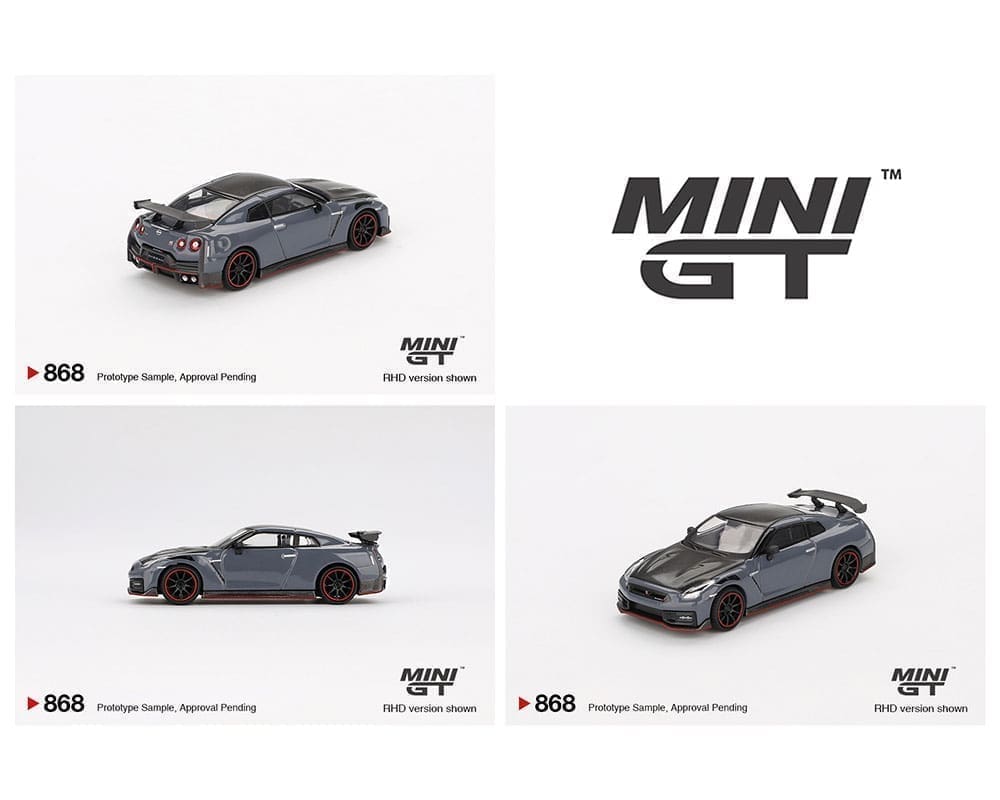 Mini GT 1:64 Nissan GT-R Nismo 2024 NISMO – Stealth Gray - House of Cars Virginia