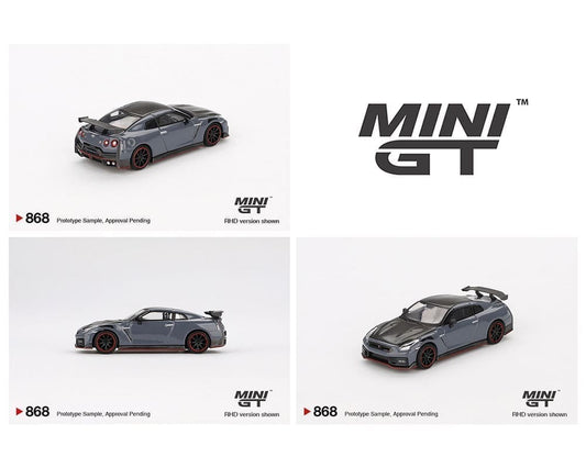 Mini GT 1:64 Nissan GT-R Nismo 2024 NISMO – Stealth Gray - House of Cars Virginia