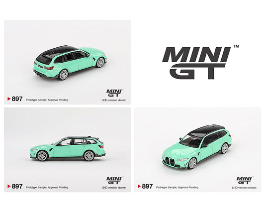 Mini GT 1:64 BMW M3 M Performance Touring – Mint Green - House of Cars Virginia