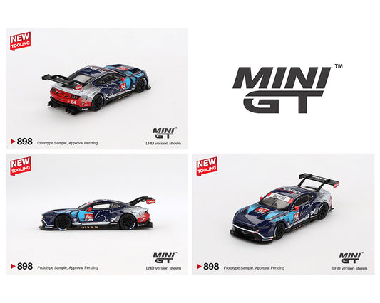 Mini GT 1:64 Ford Mustang GT3 #64 Ford Multimatic Motorsports 2024 IMSA Daytona 24Hrs