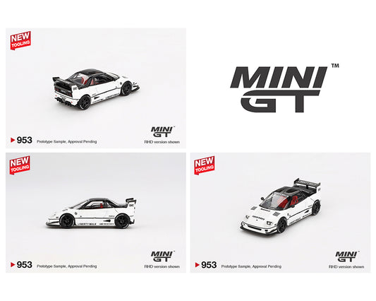 Mini GT 1:64 Mazda AZ-1 Liberty Walk LB40 – White – 2024 Tokyo Auto Salon - House of Cars Virginia