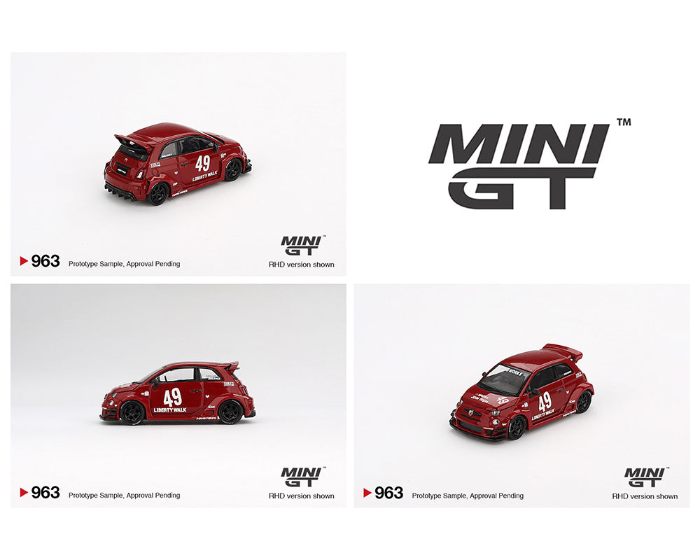 Mini GT 1:64 LB-WORKS x Abas Works ABARTH 595 – Red - House of Cars Virginia