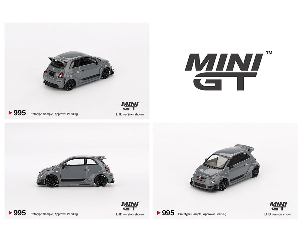 Mini GT 1:64 Abarth 595 LB-WORKS x Abas Works – Grey - House of Cars Virginia