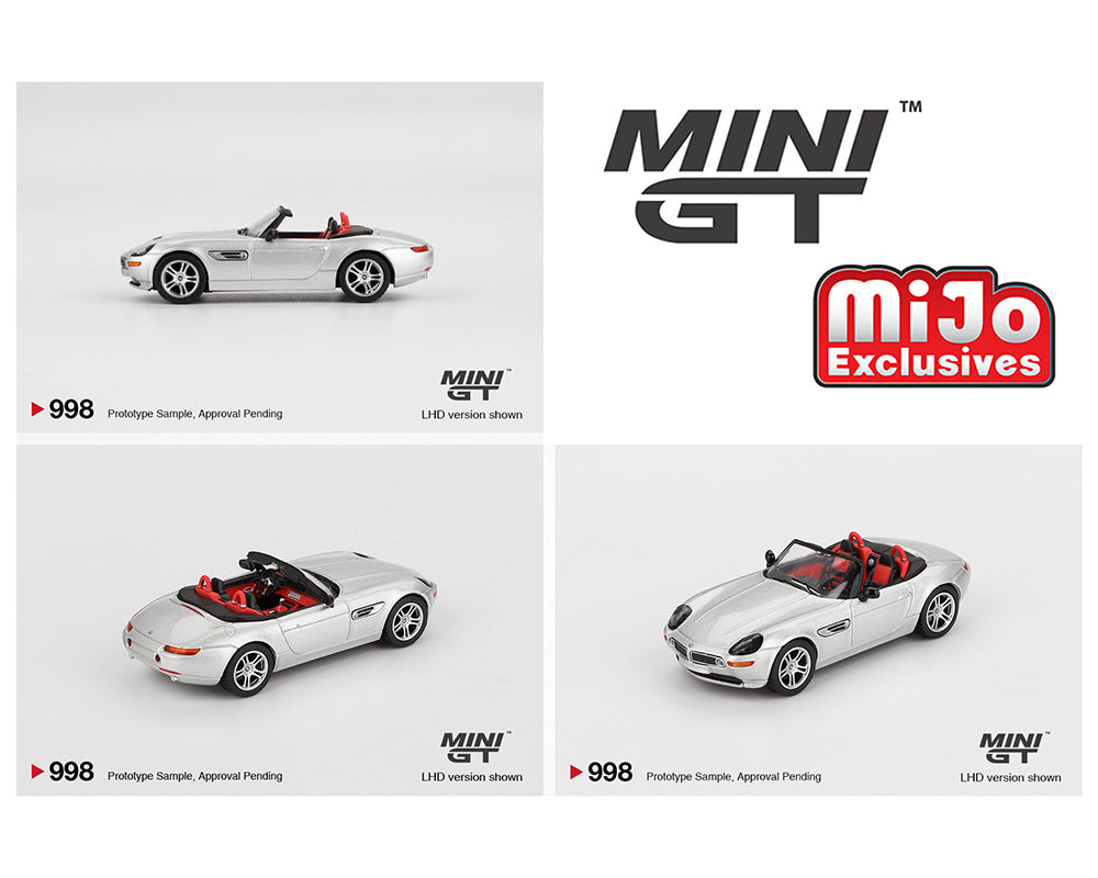 Mini GT 1:64 BMW Z8 – Silver- Mijo Exclusives - House of Cars Virginia