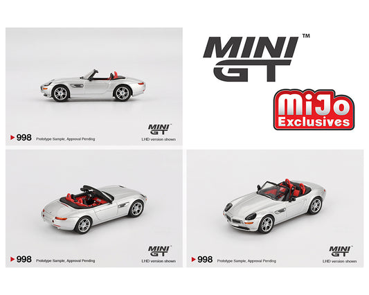 Mini GT 1:64 BMW Z8 – Silver- Mijo Exclusives - House of Cars Virginia