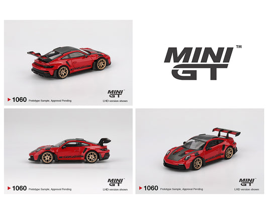 Mini GT 1:64 Porsche 911 (992) GT3 RS Weissach Package – Guards Red