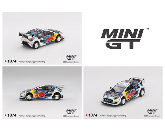 Mini GT 1:64 Ford Puma Rally1 #16 M-Sport Ford WRT 2024 Rally Finland 3rd Place – White – Mijo Exclusives