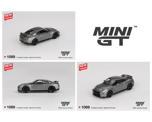Mini GT 1:64 2013 Nissan GT-R NISMO R35 CRS Version – Dark Metal Gray - House of Cars Virginia