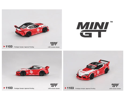 Mini GT 1:64 LB★WORKS Toyota GR Supra – Red/White - House of Cars Virginia