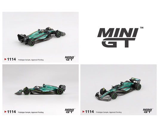 Mini GT 1:64 Aston Martin AMR24 #18 Lance Stroll 2024 F1 2024 Canadian GP