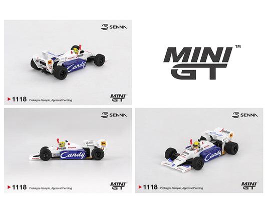 Mini GT 1:64 Toleman TG184 #19 Ayrton Senna 1984 Monaco Grand Prix 2nd Place- Limited Edition