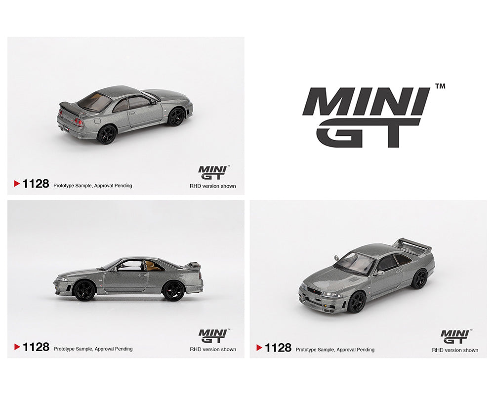Mini GT 1:64 NISSAN Skyline GT-R Dark Metal Gray (NISMO BCNR33 CRS Version) – Limited Edition