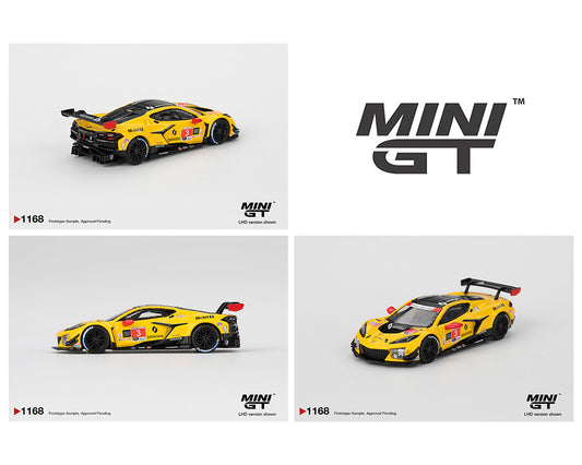 Mini GT 1:64 Chevrolet Corvette Z06 GT3.R #3 Corvette Racing by Pratt Miller Motorsports 2025 IMSA Daytona 24 Hrs