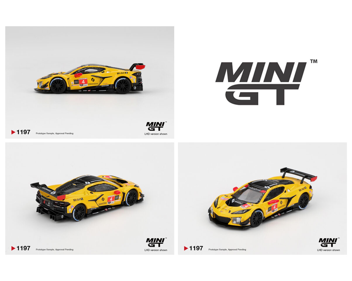 Mini GT 1:64 Chevrolet Corvette Z06 GT3.R #4 Corvette Racing by Pratt Miller Motorsports 2025 IMSA Daytona 24 Hrs
