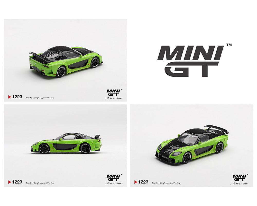 Mini GT 1:64 Mazda RX-7 VeilSide Fortune7- Green - House of Cars Virginia
