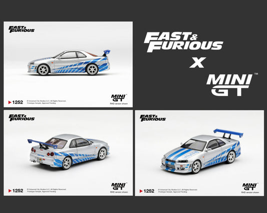 (Preorder) Mini GT 1:64 Nissan Skyline GT-R C-West “2 Fast 2 Furious” Brian O’Conner – Limited Edition